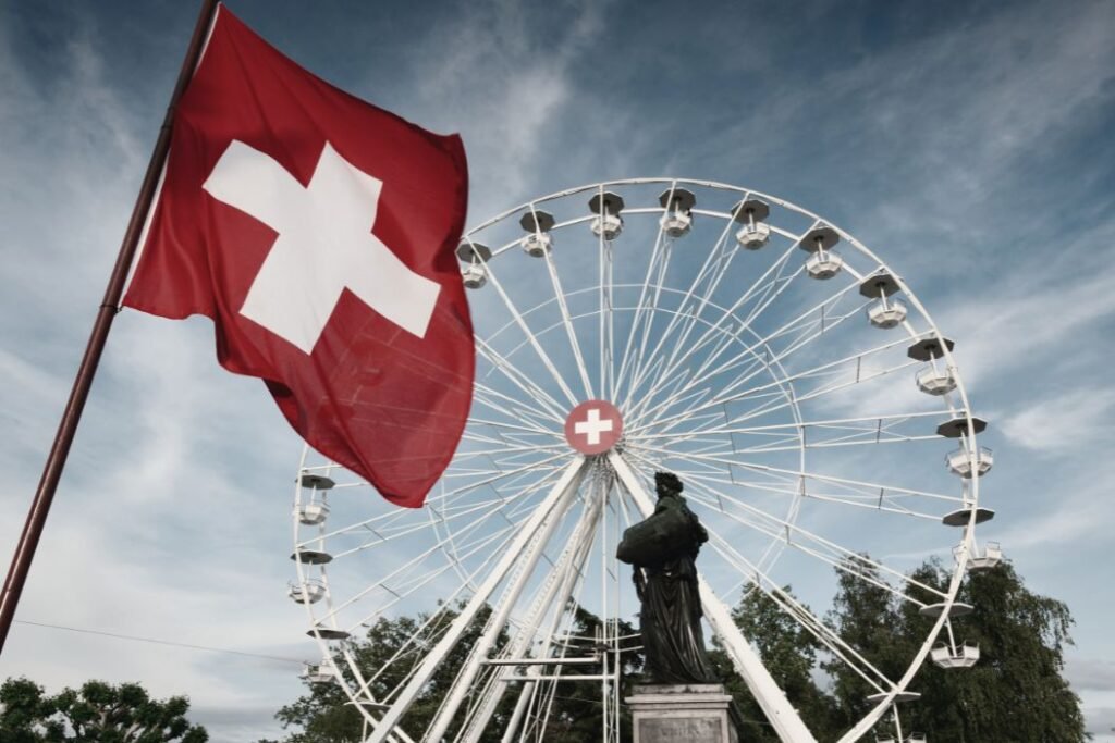 La grande roue de Genève.